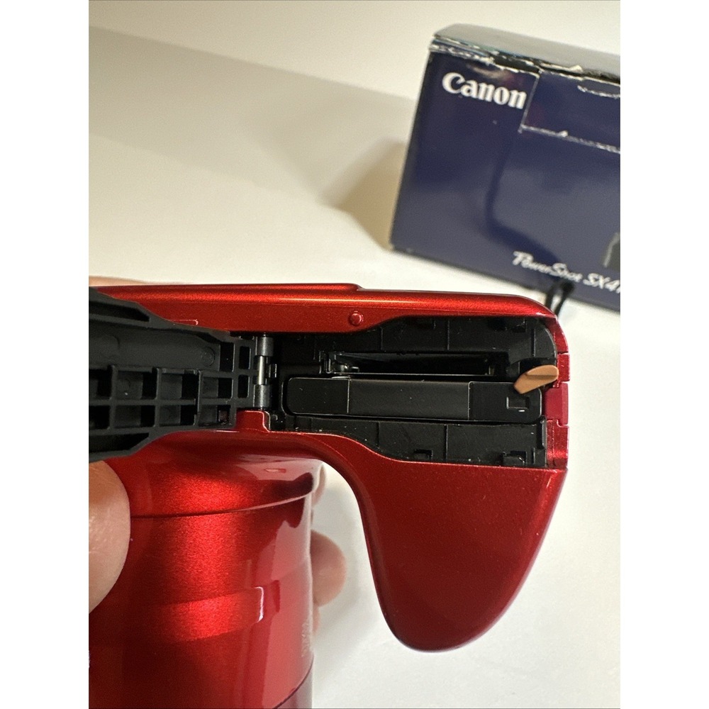 Canon PowerShot SX410 IS 20.0MP Digital Camera Red 40x Zoom Tested With Battery - Picture 14 of 16